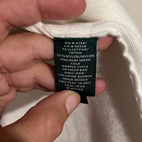 ♻️ Lauren Ralph Lauren White Sweater Blazer - Picture 2 of 2